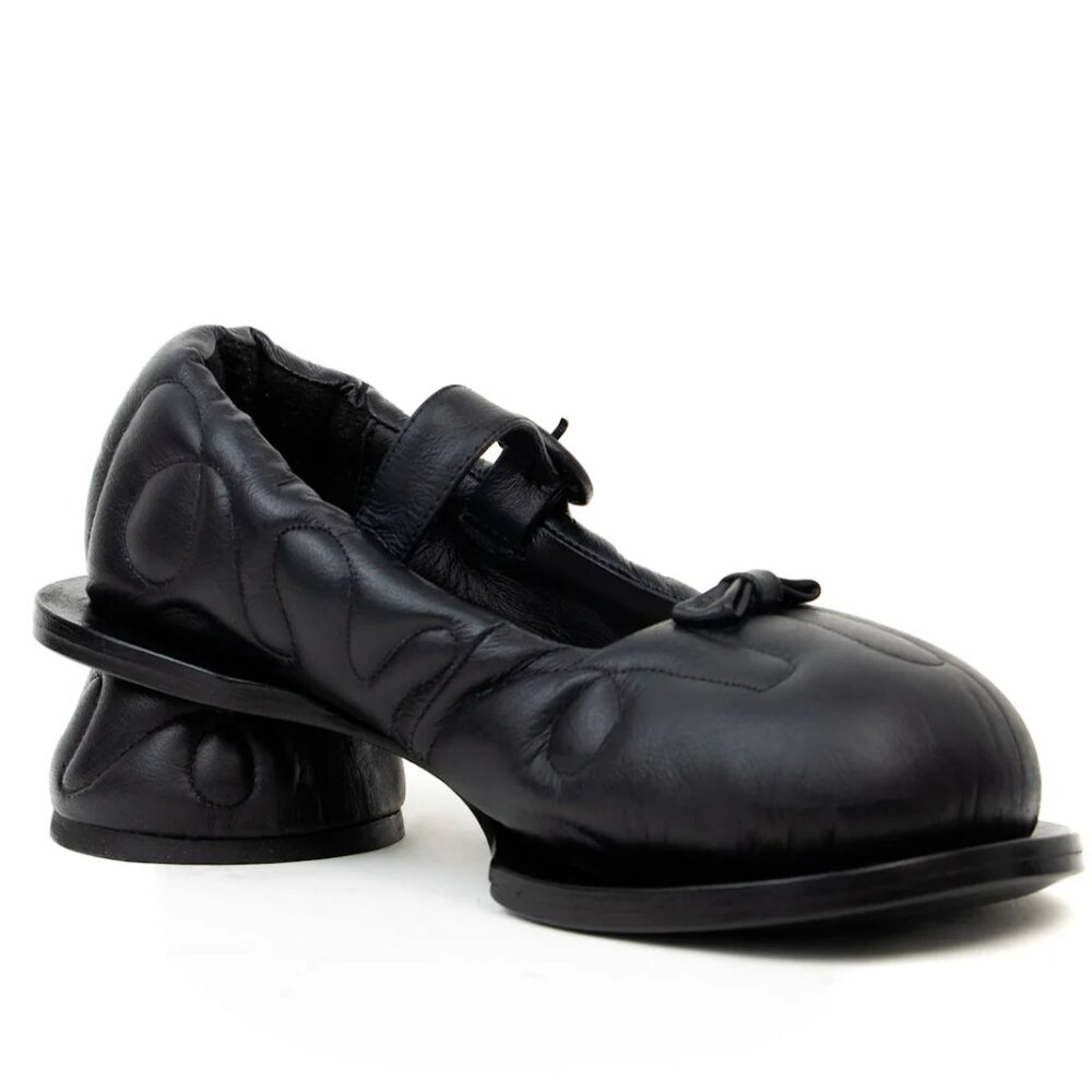 Cruda MARIA black mary jane shoes
